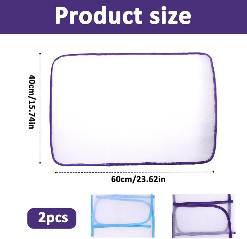 Styquenzer 2 Pack Ironing Scorch Mesh Cloth Protective, Cloth Scorch-Saving Ironing Protector Insulation Pad, Ironing Cloth to Protect Clothes, Ironing Pad for Sewing and Ironing Fabric Protector Tool - Image 2